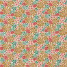 Algodón estampado BOEZI Verde / Rosa
